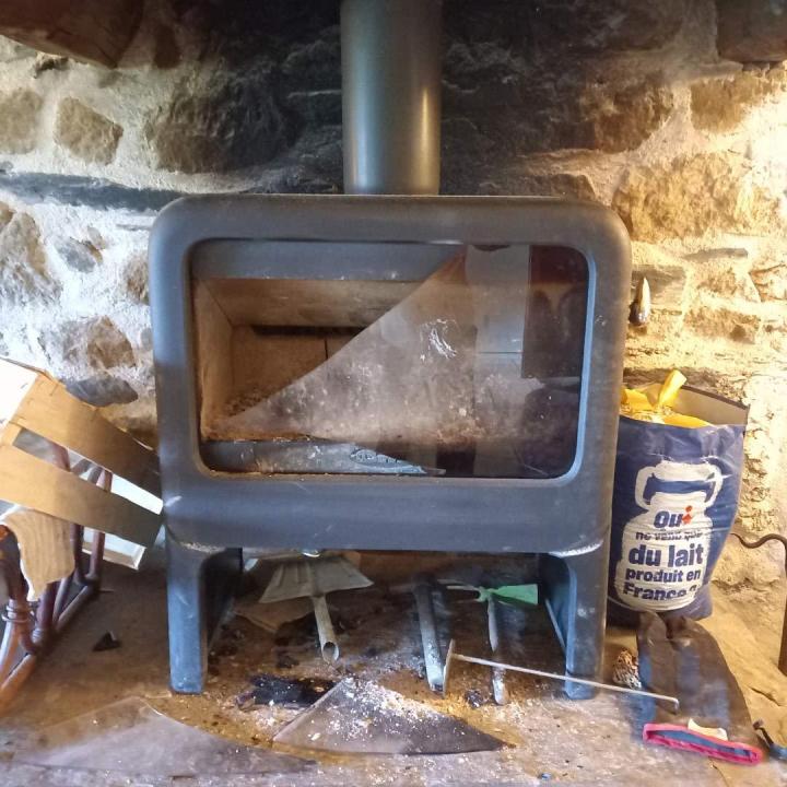 Installation de vitre de cheminée Brest